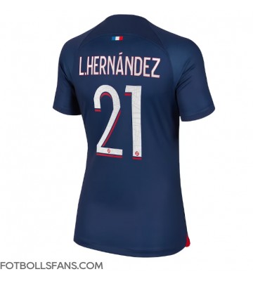 Paris Saint-Germain Lucas Hernandez #21 Replika Hemmatröja Damer 2023-24 Kortärmad